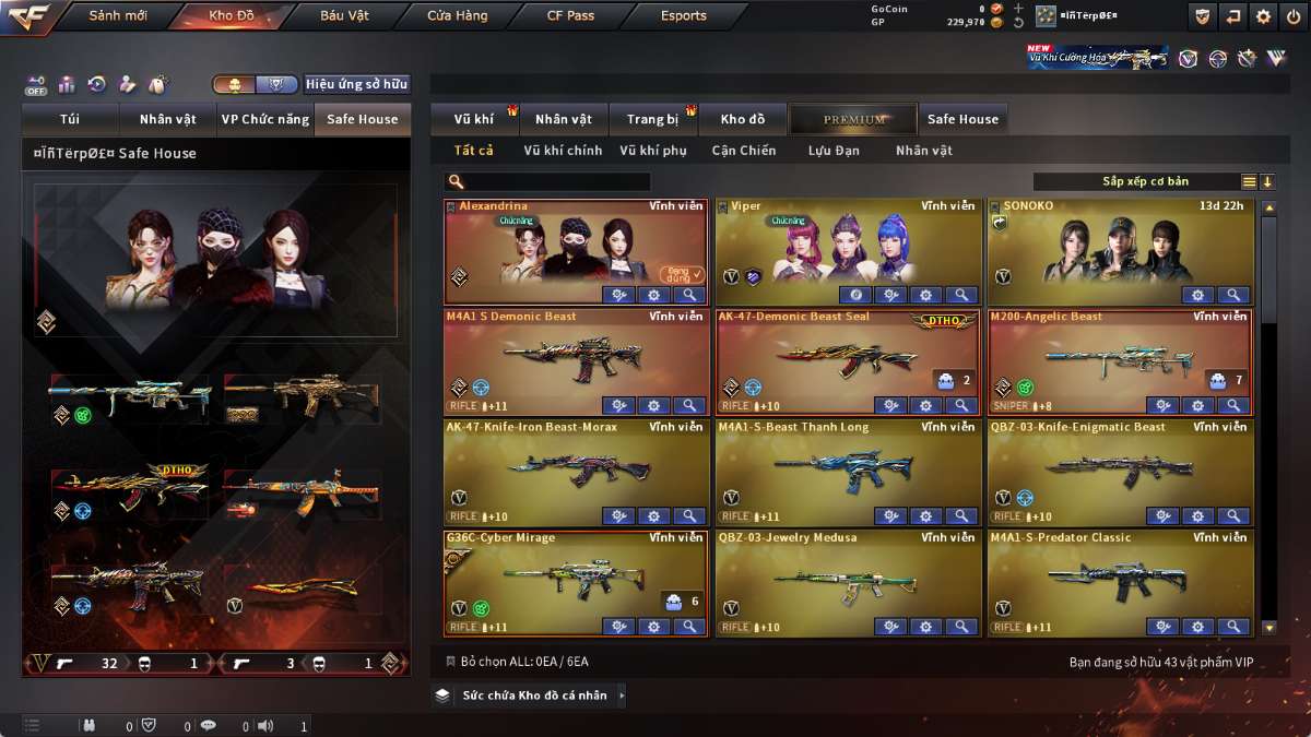 shop acc cf uy tin gia re